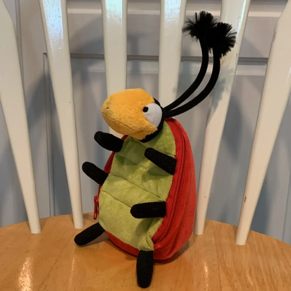 Vintage Hallmark Bee Plush Zippered Gift Bag Surprise Holder Reward BTS